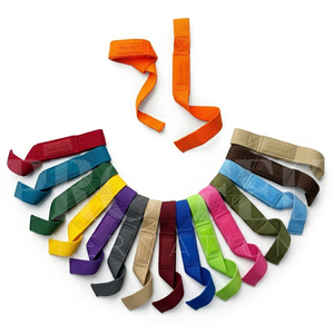 Sangles de musculation personnalisées en néoprène rembourré avec support de poignet en coton pour soulevé de terre et entraînement en salle de sport, idéales pour la musculation et le fitness - Product Image 1