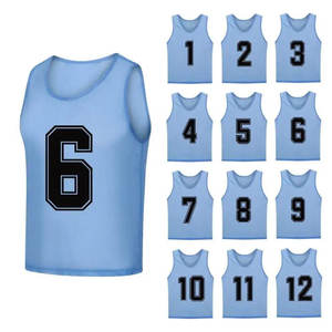 Chaleco de Entrenamiento de Fútbol de Marca Privada, 100% Poliéster, Ligero, Transpirable, de Malla, de Secado Rápido, Antibacteriano, Sin Mangas, Unisex - Product Image 3
