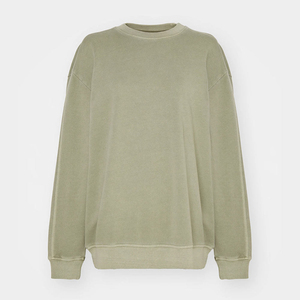 เสื้อสเวตเตอร์ผู้หญิงทรงหลวม คอวี ผ้าฝ้ายฟลีซ 100% นุ่มสบาย อุ่น ระบายอากาศดี สไตล์สตรีทแวร์ลำลอง แฟชั่นฤดูหนาว - Product Image 3