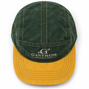 Casquette de camping vintage personnalisée, 5 panneaux, vert et jaune, logo brodé, fabricant de chapeaux - Product Image 5