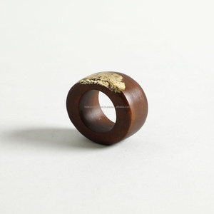 Boho Carved Angel Wood Beaded Napkin Ring Tassels Jute Rope Eco-Friendly Wedding Party Dinner Table Decoration Napkin Ring - Product Image 3