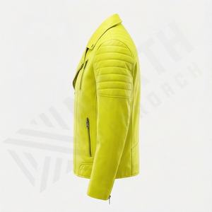 Chaqueta de Motociclista de Cuero Genuino para Hombre de la Mejor Calidad, Nueva Colección de Invierno, Chaquetas de Motocicleta con Protecciones Desmontables Personalizadas - Product Image 3