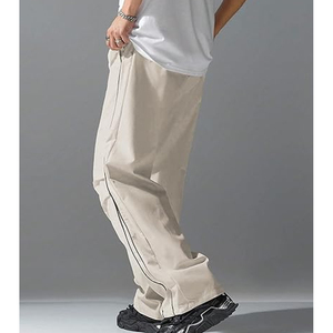 Sport MetroGents Men's Casual Minimalist Sports Pants Everyday Wear Wide Leg Sweatpants Hip Hop Track <b>Trousers</b> Streetwear - Product Image 2