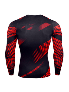 Customized Logo Quick Dry Men Rash Guard for Sale Digital Printing Swimming Men Rash Guard Long Sleeve Compression Rash Guards - Product Image 6