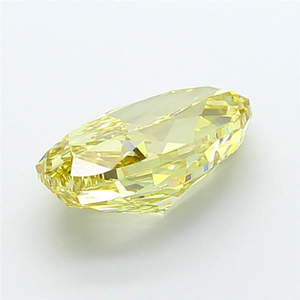 Pierre de luxe pour bijoux fins, diamant de laboratoire jaune intense fantaisie taille ovale étincelante, certifié CVD, pierre précieuse non montée - Product Image 5