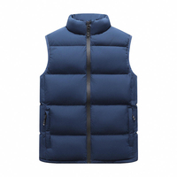 Chaleco Acolchado de Invierno para Hombre, Personalizado, de Alta Calidad, Sin Mangas, Impermeable, con Cuello Alto, Estilo Formal, 100% Poliéster, OEM