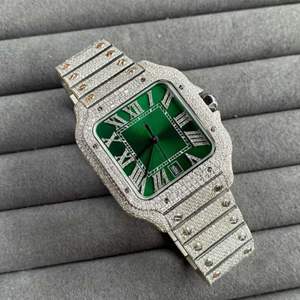 นาฬิกาฮิปฮอปแบบสั่งทำคุณภาพสูงใหม่เอี่ยม ประดับเพชร VVS แบบ Lab Grown  ของขวัญสำหรับผู้ชาย - Product Image 6