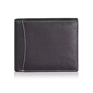 Cartera de cuero para hombre, delgada, con bolsillo seguro para monedas, compartimentos para tarjetas y diseño ligero, ideal para viajes. - Product Image 1