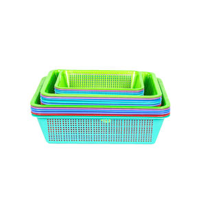 Durable Square Plastic BPA Free Eco-Friendly Food Grade Strainer <b>Basket</b> for Household Kitchen Use Storing <b>Draining</b> Vegetables - Product Image 6
