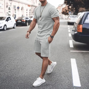 Ensemble T-shirt et short personnalisé en gros pour hommes – Prix abordable – Ensemble d'été 2 pièces pour hommes – Ensemble de jogging court pour hommes - Product Image 5