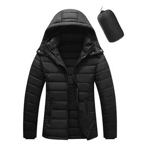 Chaqueta Acolchada Plegable para Mujer, Ligera, Impermeable, Cálida, con Cierre Completo, con Capucha, para Invierno, Casual, para Exteriores, para Clima Frío - Product Image 1