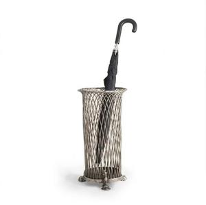 Porte-parapluies moderne en métal noir thermolaqué, structure autoportante, capacité unilatérale, décoration intérieure - Product Image 3