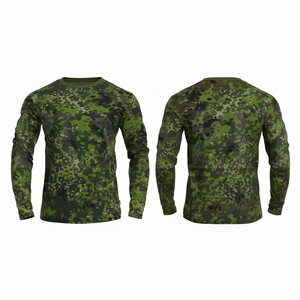 Chemise de compression à manches longues à motif camouflage personnalisé pour l'entraînement sportif pour hommes, légère, respirante, pour activités de plein air - Product Image 5