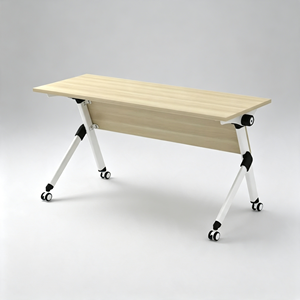Bureau d'école moderne en mélamine avec roulettes et hauteur réglable pour une utilisation en classe, mobilier commercial durable - Product Image 1