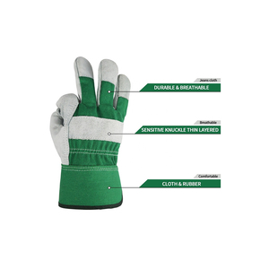 2026 New Arrival Customized Work <b>Gloves</b> Cowhide Leather Factory Driver Climbing Gardening Protective <b>Gloves</b> - Product Image 3