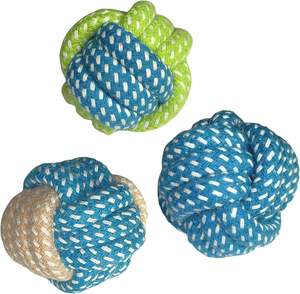 Juguete de Cuerda de Algodón con Nudos para Perros de Todas las Razas, para Masticar y Dentición, Varios Colores Disponibles, Precios de Fábrica al por Mayor - Product Image 1