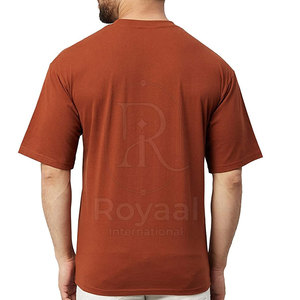 เสื้อยืดโอเวอร์ไซส์พิมพ์ลายโลโก้ตามสั่ง ราคาสมเหตุสมผล สำหรับผู้ชาย ผ้าฝ้าย 100% บริการ OEM ทรงหลวม - Product Image 5