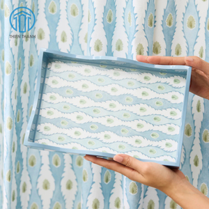 Nouveauté : Plateau décoratif en MDF laqué fait main de qualité supérieure, plateau de service personnalisé pour la décoration intérieure, fabricant exportateur en gros - Product Image 1