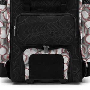 Bolsa de béisbol al por mayor con compartimento para casco, fundas para bates, almacenamiento para zapatos y correas acolchadas para jugadores. - Product Image 6