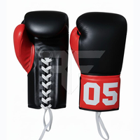 Gants de boxe RAYOFIVE en cuir, rembourrés, respirants, protecteurs, pour l'entraînement et la performance athlétique, fermeture auto-agrippante, personnalisables