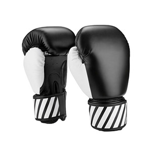 Custom 12oz PU Leather Boxing <b>Gloves</b> Breathable <b>Moisture</b> Wicking Training Sparring MMA Kickboxing <b>Gloves</b> with Hook and Loop - Product Image 2