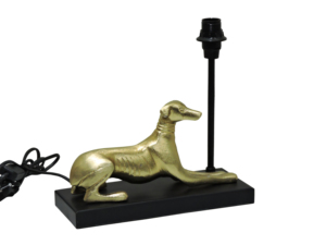 Base de Lámpara de Mesa Vintage con Diseño de Galgo Dorado, Elegante Escultura de Whippet en Aluminio, Lámpara de Escritorio para Decoración de Sala de Estar - Product Image 3
