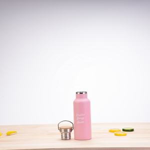 Beauchy 17oz personnalisé vide à double paroi flacon à vide isolé thermique en acier inoxydable bouteille d'eau avec couvercle en bambou - Product Image 5