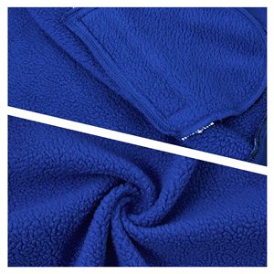 Veste Lettermen bleue et blanche, style lettres brodées, coupe classique, simple boutonnage, unisexe - Product Image 4
