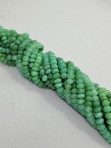 Perles Rondelles Facettées en Chrysoprase Naturel 8-9mm, Fil de 16 Pouces, Pierre Précieuse Verte pour la Fabrication de Bijoux, Fournisseur en Gros - Product Image 5