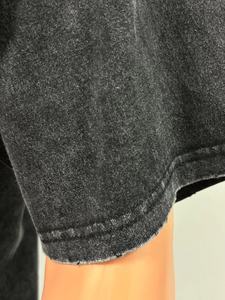 เสื้อยืดผู้ชายแฟชั่นปี 2024 ผ้าฝ้ายไซส์ใหญ่พิเศษ XXXXL ลุคพังก์ ฮิปฮอป สไตล์วินเทจ ลุคดิสเทรส - Product Image 2