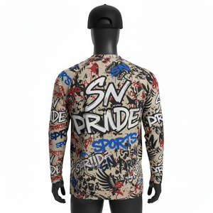 Rashguard MMA à manches longues personnalisé avec impression par sublimation, unisexe, plusieurs couleurs, haute qualité, respirant, séchage rapide, logo personnalisé - Product Image 4
