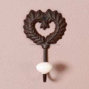 <b>Heavy</b> <b>duty</b> bbrown metal wall hooks for holding coats towels hats and bags with antique style suitable for modern homes - Product Image 5