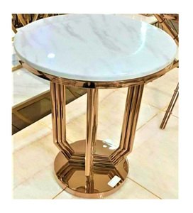 Metal Coffee <b>Table</b> With <b>Marble</b> Top & Iron Base Handcrafted Center <b>Table</b> for Home Decor - Product Image 3