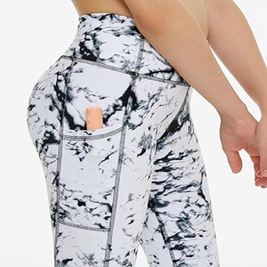 Women's Spandex Polyester Leggings Breathable Stylish Mid Design Spandex Polyester Plus Size Women's Leggings from Pakistan - Product Image 5