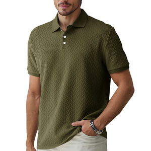 เสื้อเชิ้ตผู้ชายสั่งทำขายส่ง ผ้าฝ้ายพรีเมียม แห้งเร็ว 220 กรัม สำหรับเล่นกอล์ฟ ปักโลโก้ รับผลิตแบบ OEM ODM แบรนด์ส่วนตัว - Product Image 3