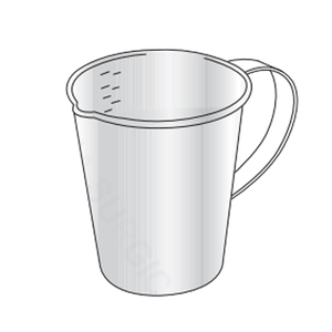 Jarra de medición Manual de alta calidad, capacidad de 1 litro, acero inoxidable quirúrgico, uso quirúrgico certificado CE, tamaño personalizable - Product Image 1