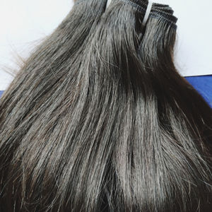 Extensions de cheveux indiens Remy vierges bruts, non traités chimiquement, couleur noire, brillants et lisses, en lots, vente en gros à prix compétitif - Product Image 1