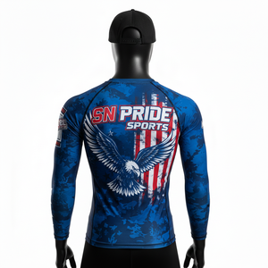 เสื้อแรชการ์ดคุณภาพสูงสั่งทำพิเศษ ระบายอากาศได้ดี แขนยาว พิมพ์ลายแบบซับลิเมชั่น สินค้าขายดี ราคาถูก สำหรับขายออนไลน์ - Product Image 2