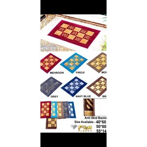Alfombra de Baño de Microfibra Resistente 40x60 CM Antideslizante Suave Absorbente Diseño Floral de PVC con Logotipo Personalizado Estilo Lindo para Hogar, Hotel y Baño - Product Image 1