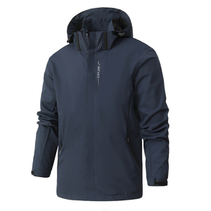 Unisex White Hooded <b>Waterproof</b> Windbreaker <b>Jacket</b> Front Logo Zipper Closure Eco-Friendly Anti-UV Breathable <b>Thin</b> Sporty Style - Product Image 6