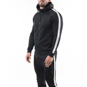 Men's Black Gray Custom Logo Breathable Casual Plus Size Tops XL Winter Hot Selling Full Zipper Track Suits Sets Style - Product Image 6
