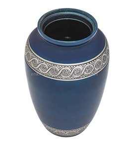 Urnes funéraires classiques en argent, design blanc, fournitures funéraires, urne funéraire en métal de haute qualité pour cendres humaines, pots à bas prix - Product Image 3