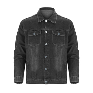 Veste en jean décontractée pour homme, style quotidien, confortable, respirante, en coton, avec logo personnalisé, style OEM, vente en gros - Product Image 3