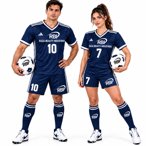 Maillot de gardien de but de football pour homme, doux et uni, séchage rapide, 100 % polyester, imprimé par transfert thermique, col en V, marque DREAM-STAR - Product Image 4