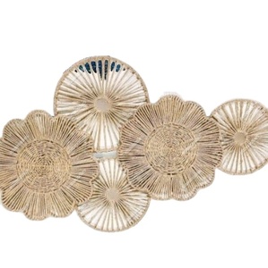 Best Quality Hand Made Wicker <b>Baskets</b> Crafts Handmade Round Boho Woven <b>Seagrass</b> Wall Hanging Plates Wall Art Dishes Decor - Product Image 1