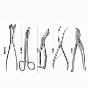 Juego de 5 Piezas para Remover Yeso y Gomas, Tijeras de Acero Inoxidable para Cortar Gomas Ortopédicas, Kit de Separación y Rotura de Gomas - Product Image 2