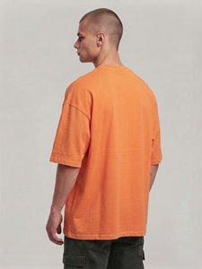 เสื้อยืดคอกลมทรงโอเวอร์ไซส์ ผ้าฝ้ายคุณภาพสูง 100% สไตล์สตรีทแวร์ แขนสั้น ทรงบ็อกซี่ สำหรับผู้ชาย - Product Image 5