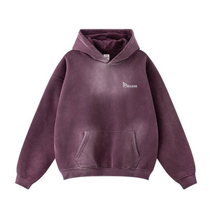 Sweat à capuche oversize délavé à l'acide 332GSM |   Sweat à capuche épais et lourd avec logo personnalisé, MOQ 2 pièces, tissu polaire fabriqué au Pakistan - Product Image 1