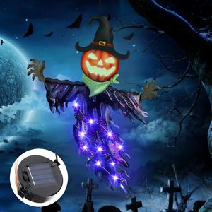 Decorazioni di Halloween da Esterno ILLUMINEW a Forma di Zucca in Metallo Alimentate a Energia Solare con Occhi Luminosi - Product Image 1