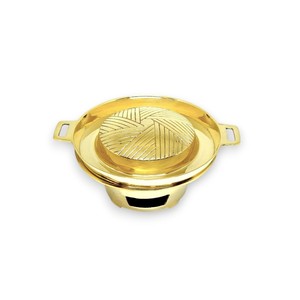 Sartén Mookata de latón #16 (29cm) de Tailandia Latón Mookata Premium BBQ Pan Artesanía Producto más vendido de la fábrica de Tailandia - Product Image 3